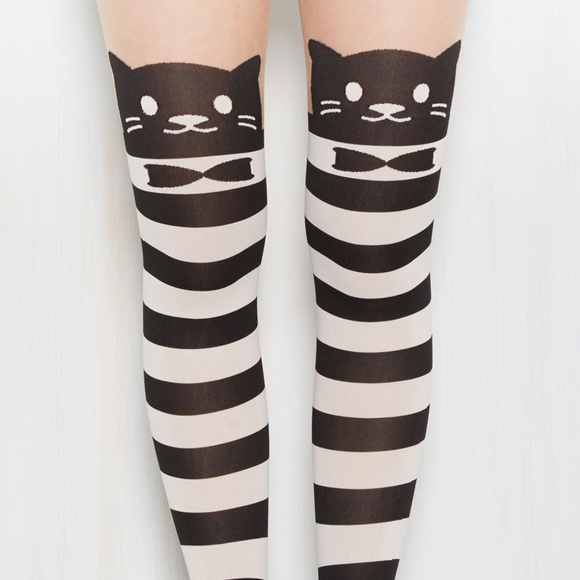 Modcloth Accessories - Modcloth "What's Mew With You" Leg Avenue tights
